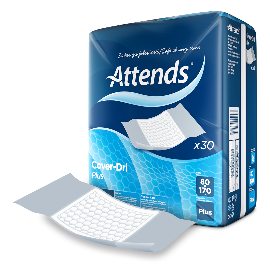 Inkontinensskydd Attends CoverDri Plus 80x170 cm 30 st/fp